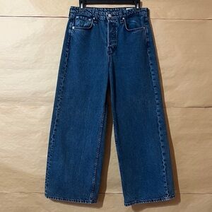 Rag & Bone | Maya High Rise Ankle Wide Leg Jeans Bride Trail Denim Size 28